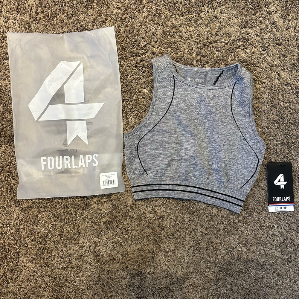 Fourlaps Women's Gray Sports Bra